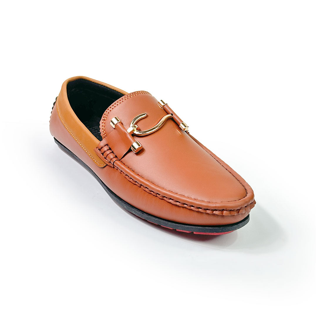 Brown Formal leather loafer