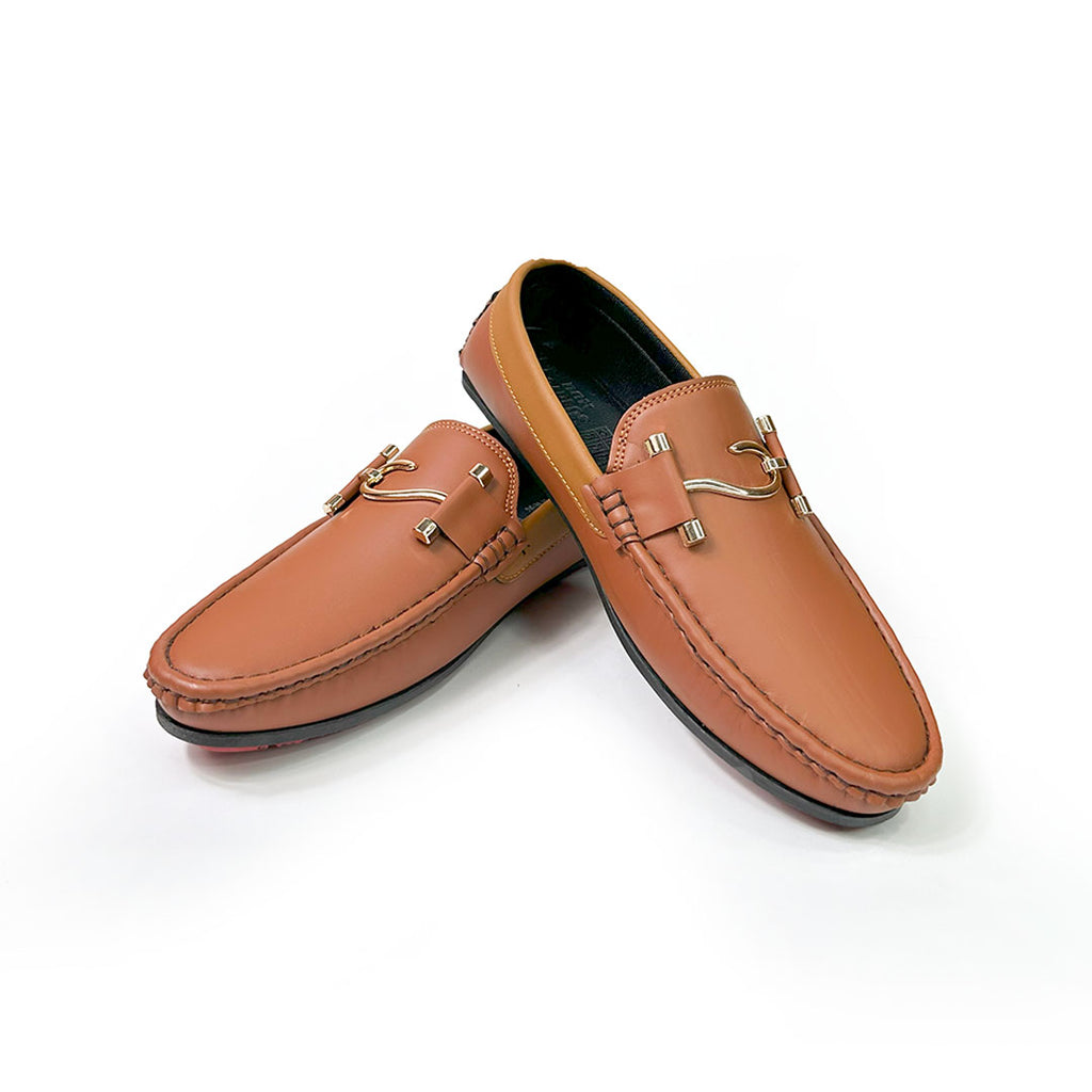 Brown Formal leather loafer