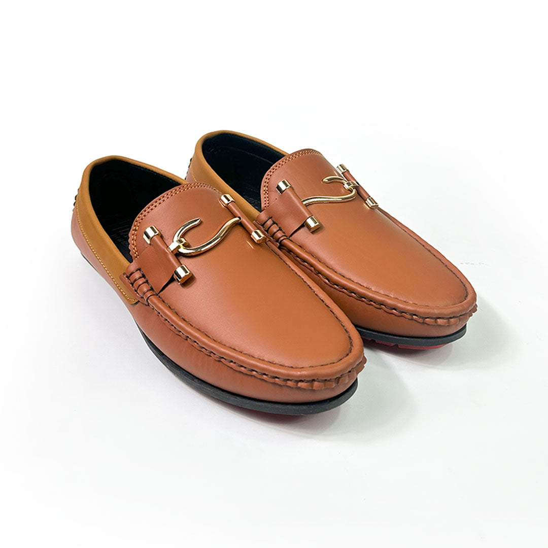 Brown Formal leather loafer