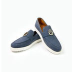 Blue Suede loafers