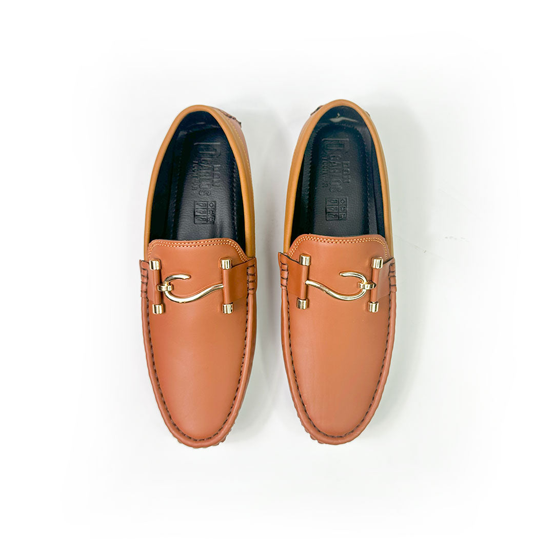 Brown Formal leather loafer