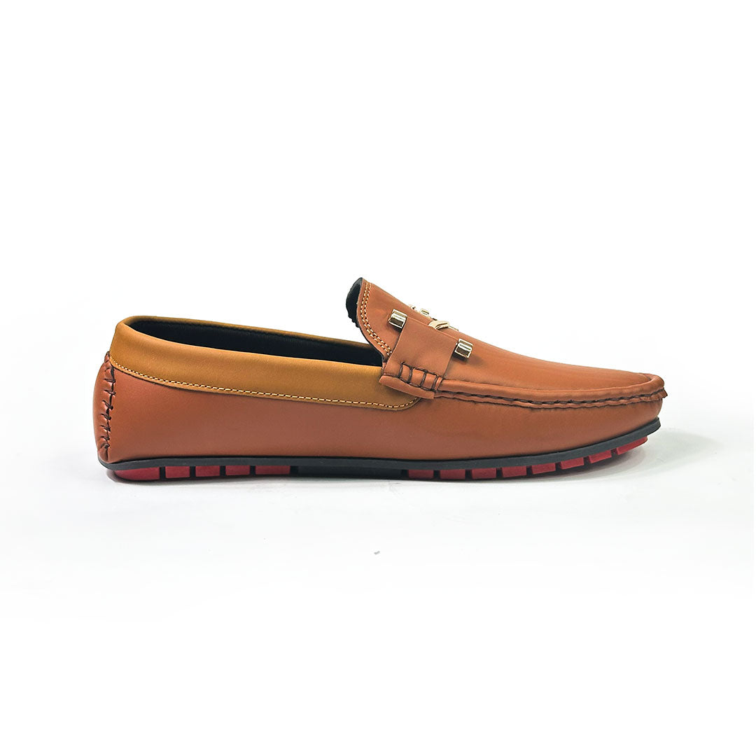 Brown Formal leather loafer
