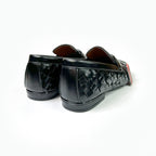 Wovan leather loffars black