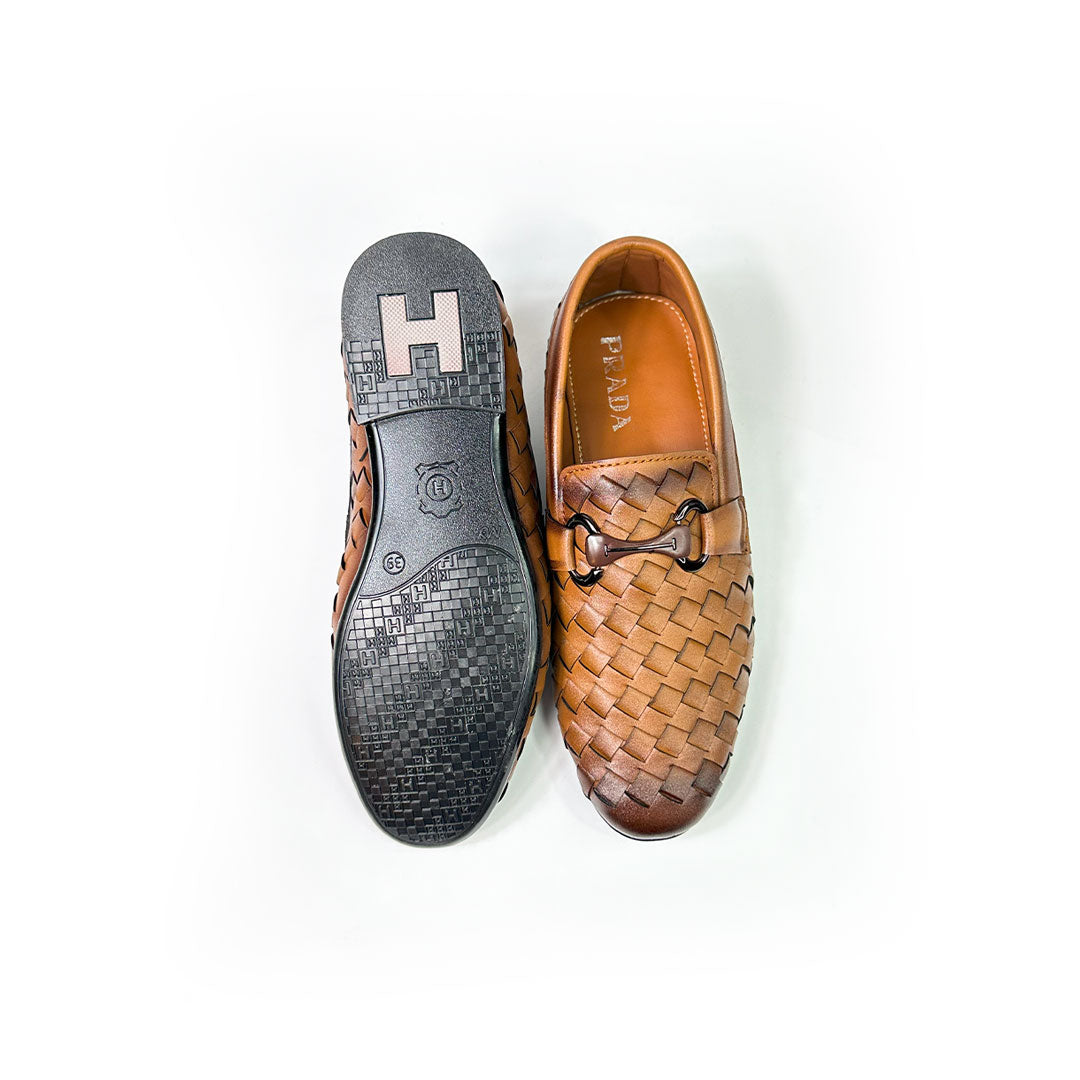 Wovan Brown Leather loffar