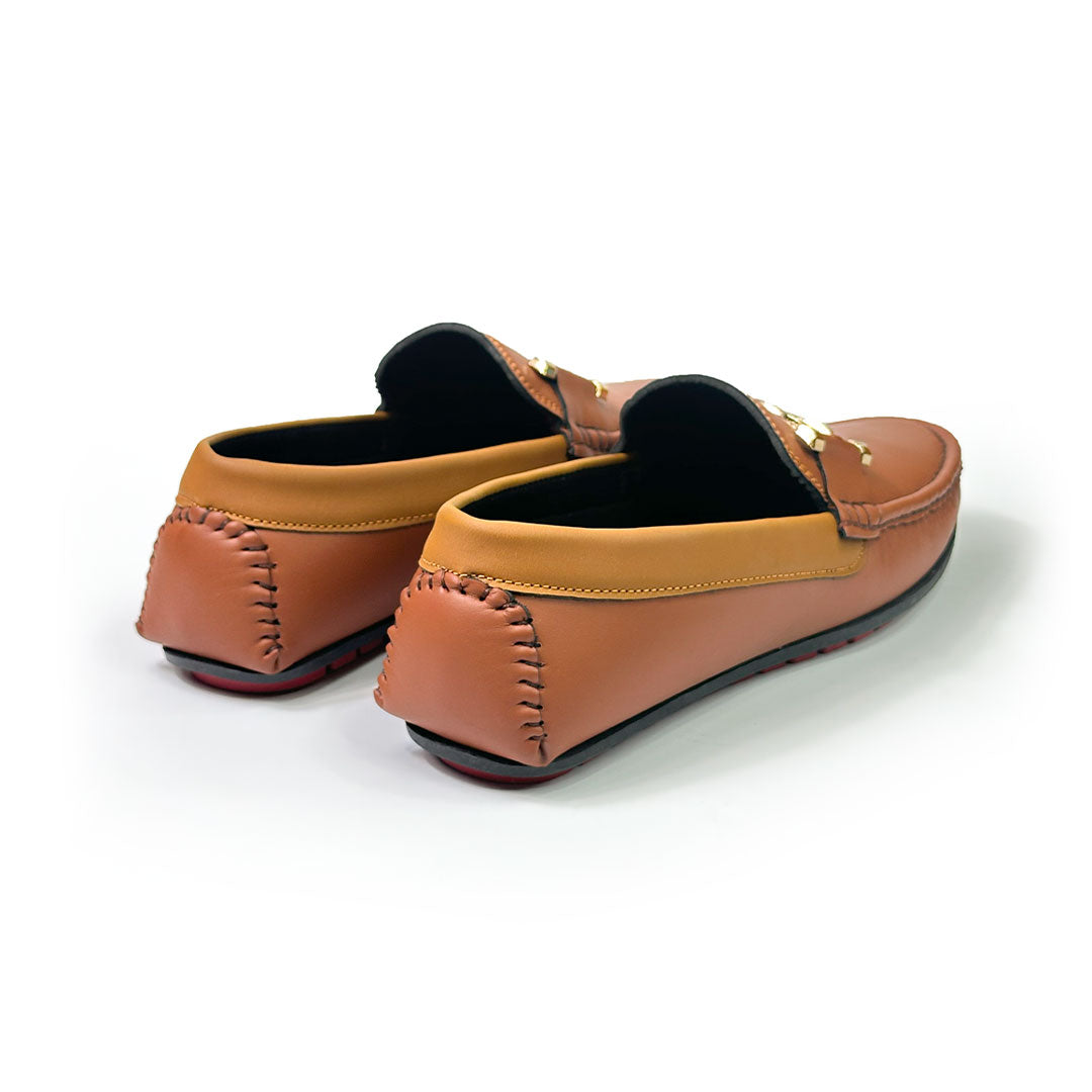 Brown Formal leather loafer