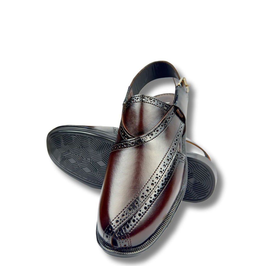 Brown Leather Pehsawari Sandal