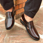 Brown Leather Pehsawari Sandal