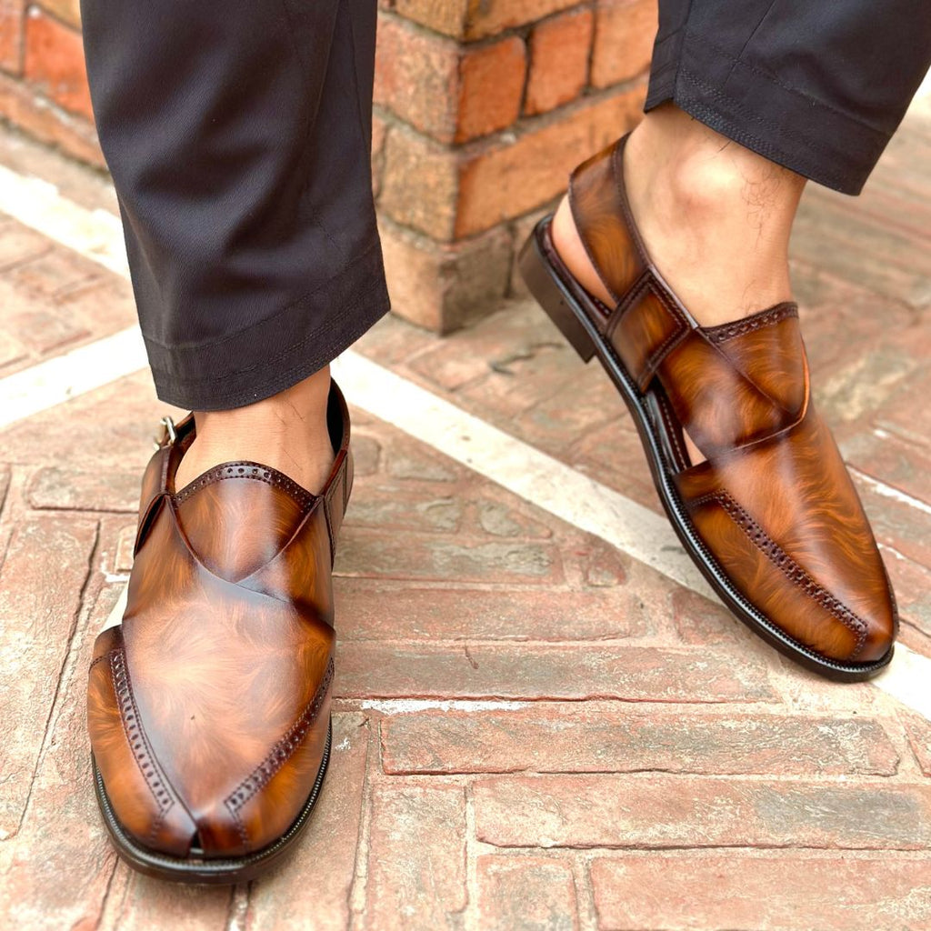 Babar-sheer leather peshawari sandal