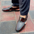 Brown Leather Pehsawari Sandal